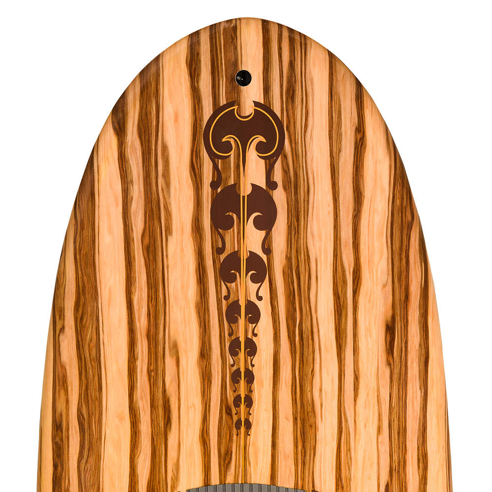 8'0" Hydrofoil board with apple wood veneer Top Surfboard