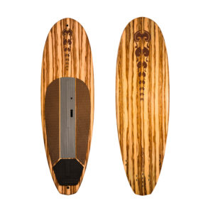 7’6″ Hydrofoil board with apple wood veneer