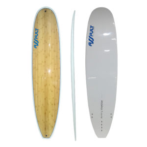7’6″ high performance surfboard with bamboo