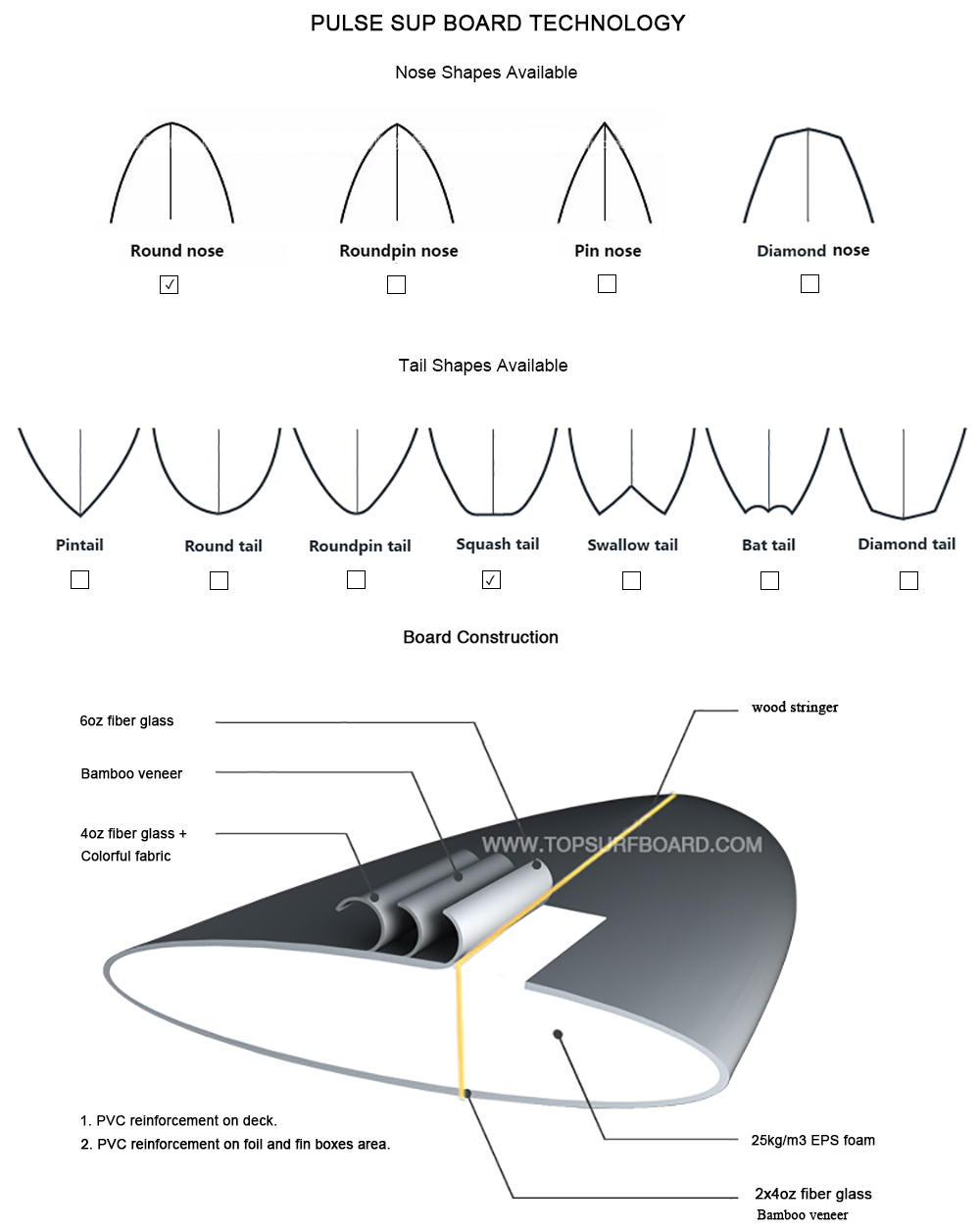 PL-SUP-114-FEATHER traditional stand up paddle board - Regular SUP - 1